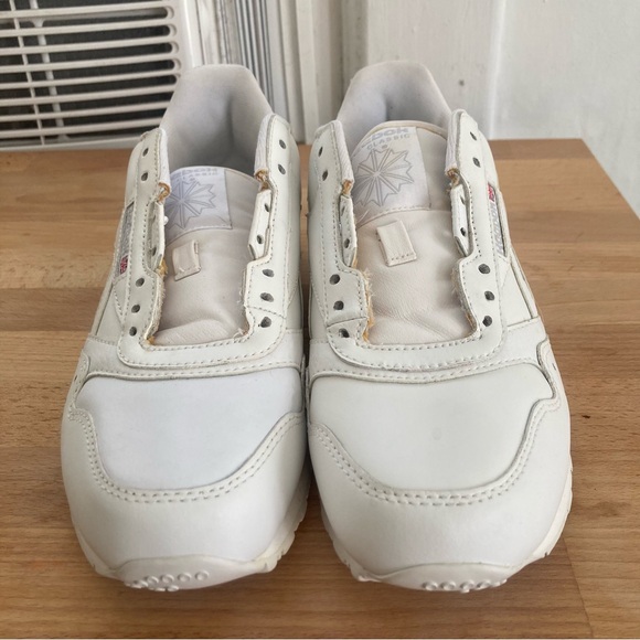 Reebok Classic 906 size 7.5 Leather White *no shoelaces* - Picture 3 of 9